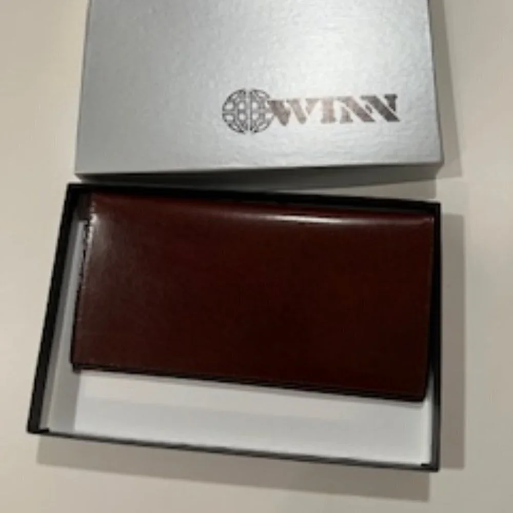 Winn International Leather Wallet Brown